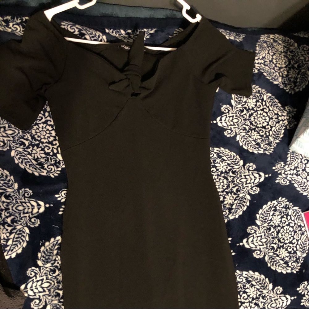 Boohoo Front Tie Dress